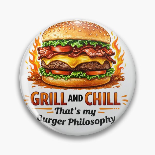 Item preview, Burger - Grill And Chill designed and sold by devonclemon.