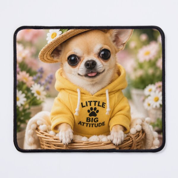 Item preview, Cute Chihuahua Spring Hoodie Portrait Design designed and sold by BagFactoryUK.