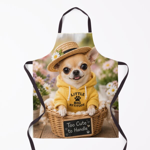 Item preview, Cute Chihuahua Spring Hoodie Portrait Design designed and sold by BagFactoryUK.