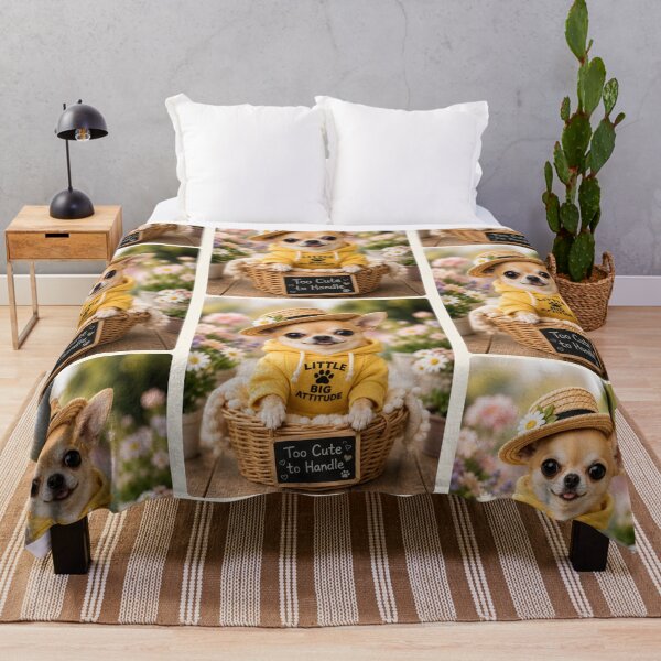Item preview, Cute Chihuahua Spring Hoodie Portrait Design designed and sold by BagFactoryUK.
