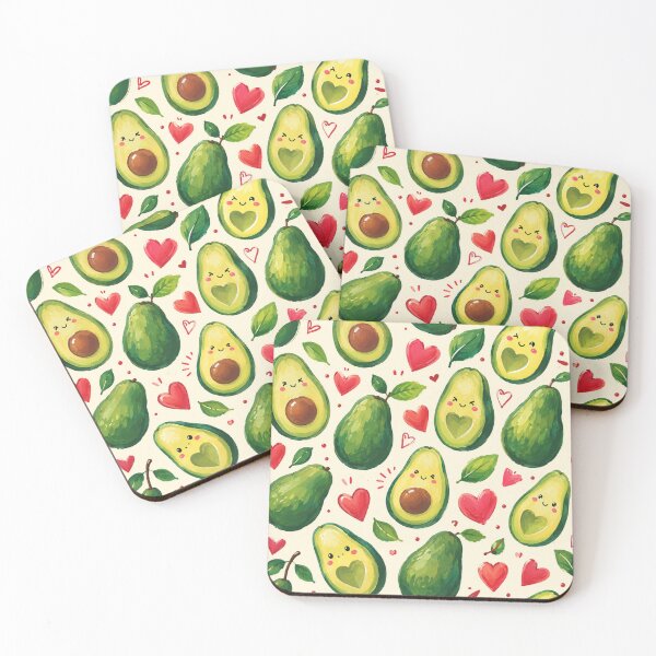 Item preview, Cute Avocado love Pattern  Seamless Pattern Fruit Print designed and sold by Aramdesing.