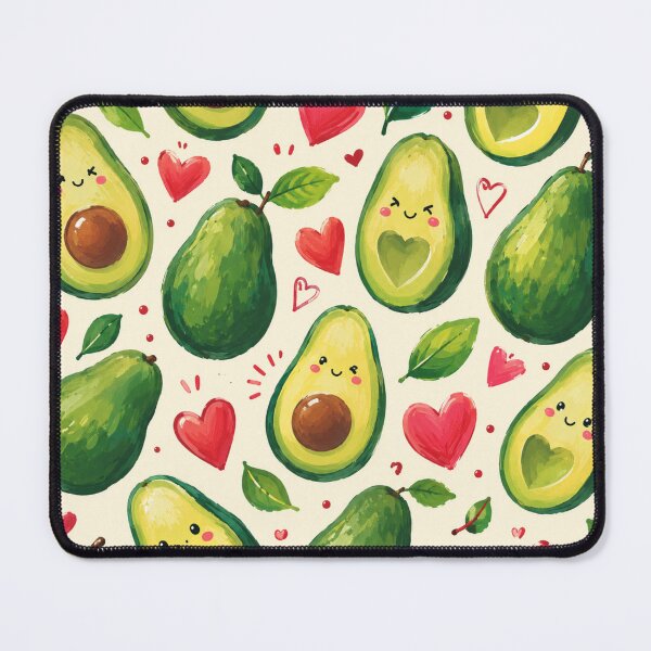 Item preview, Cute Avocado love Pattern Seamless Pattern Fruit Print designed and sold by Aramdesing.
