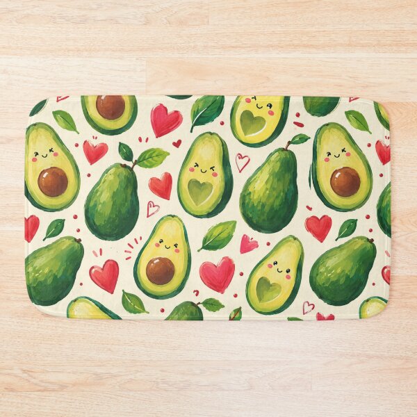Item preview, Cute Avocado love Pattern  Seamless Pattern Fruit Print designed and sold by Aramdesing.