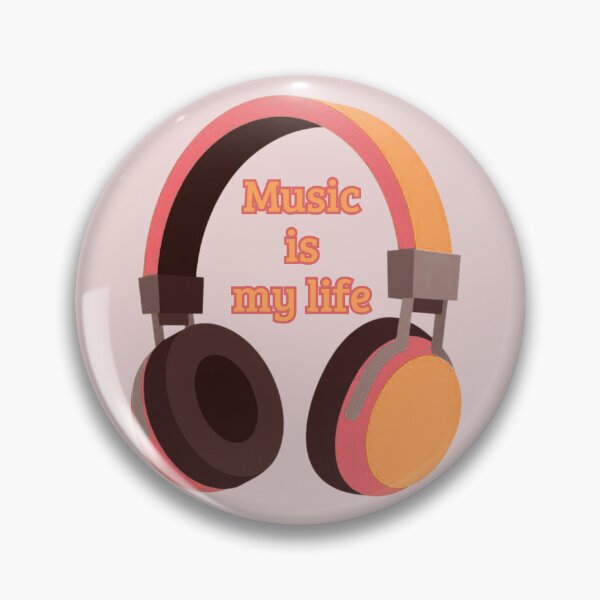 Item preview, Music Is My Life Headphones – Sunset Festival Music Quote | EDM DJ Concert Lover Design designed and sold by VariusDesigns.