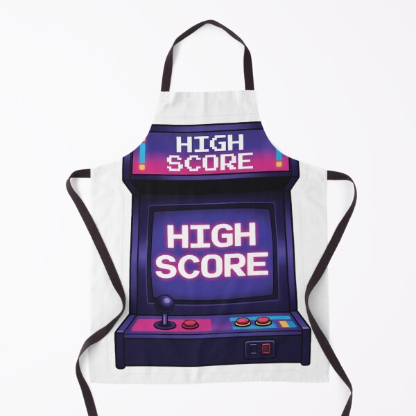 Item preview, Synthwave High Score Arcade Sticker - 80s Retro Vaporwave Gamer Decal designed and sold by GeekStickerLab.