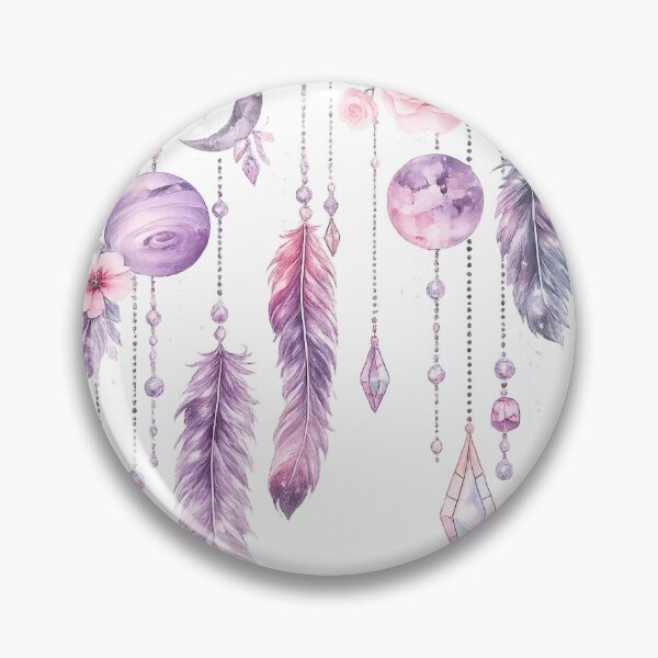 Item preview, Boho Dreamcatcher Moon Floral Art designed and sold by Reshmakhan.