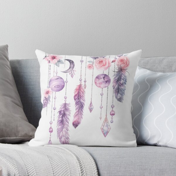Item preview, Boho Dreamcatcher Moon Floral Art designed and sold by Reshmakhan.