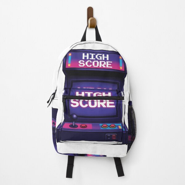 Item preview, Synthwave High Score Arcade Sticker - 80s Retro Vaporwave Gamer Decal designed and sold by GeekStickerLab.