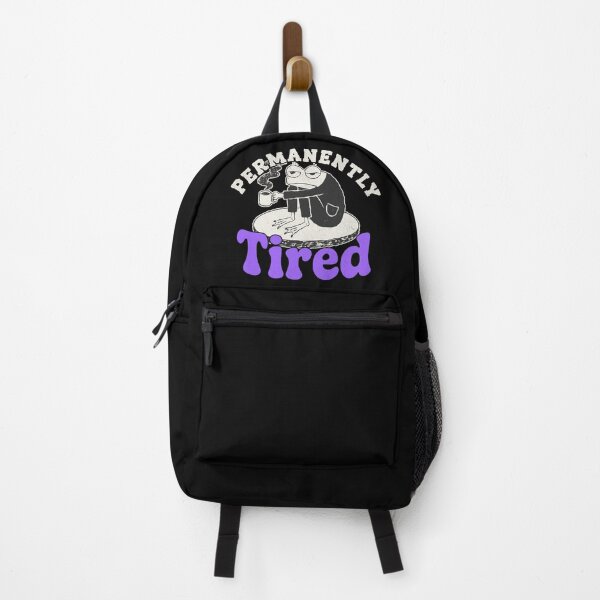 Item preview, Permanently Tired Frog | Funny Exhausted Coffee Lover Design designed and sold by 1timelab.
