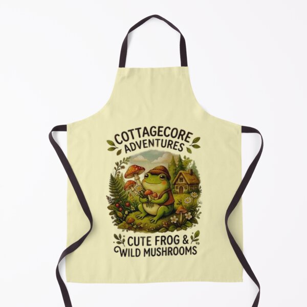 Item preview, Cute frog holding mushrooms, cottagecore style designed and sold by Mahe Jabeen.