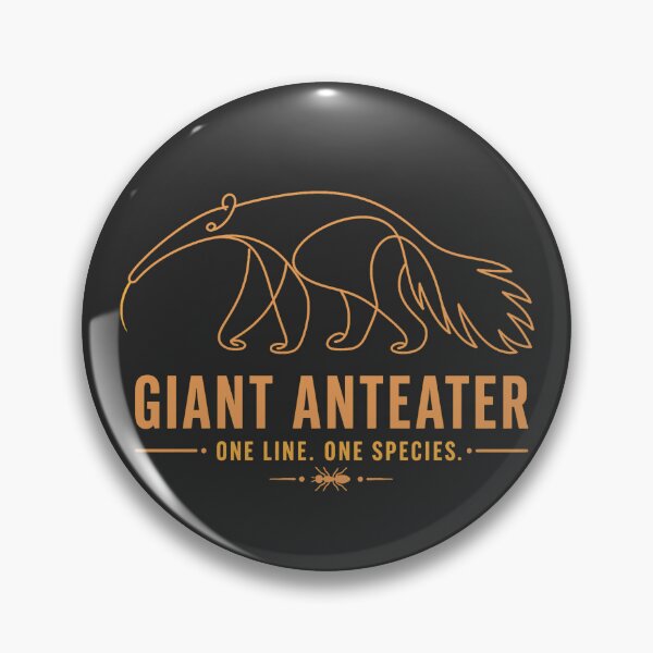 Item preview, One Line One Species Giant Anteater designed and sold by PunchDrop.