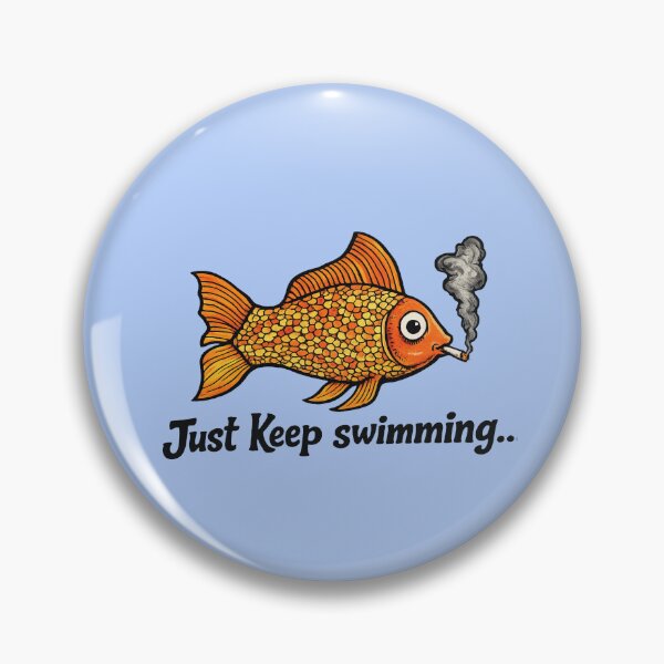 Item preview, Just keep swimming  designed and sold by Artsybucco.