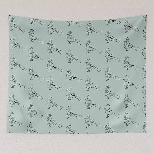 Item preview, Line Art Mystical Bird with Hearts designed and sold by ashleywilks.