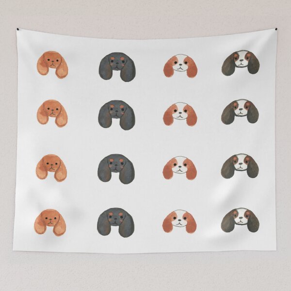 Item preview, Cavalier King Charles Spaniel - Ruby, Black and Tan, Blenheim and Tri-colour designed and sold by jollyinu.