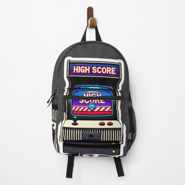 Item preview, Vintage Arcade Cabinet High Score Sticker - Retro Space Invaders Style designed and sold by GeekStickerLab.