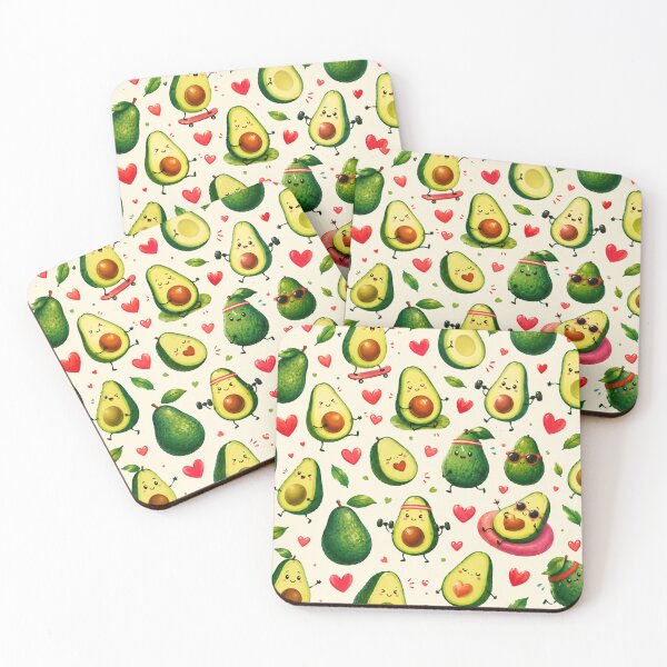 Item preview,  Cute Avocado love Pattern  Seamless Pattern Fruit Print designed and sold by Aramdesing.