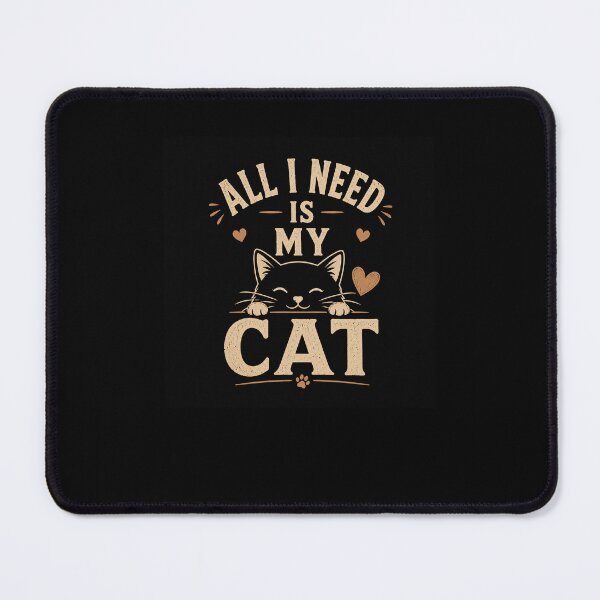 Item preview, All I Need Is My Cat Vintage Cat Lover designed and sold by AmongWorld.