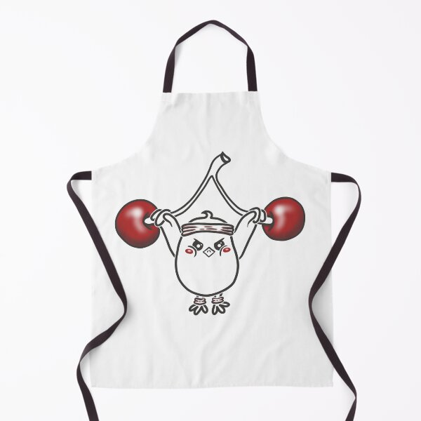Item preview, Strong Little Chick with Cherry Barbell | Minimal Line Art designed and sold by Samaya-.