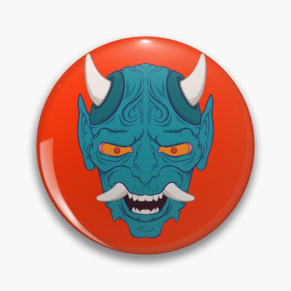 Item preview, Blue Oni Mask designed and sold by Kenneth Shinabery.