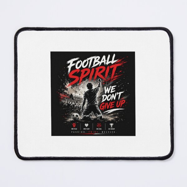 Item preview, Football Spirit – We Don't Give Up | Motivational Soccer Graphic T-Shirt | Never Quit Sports Design designed and sold by vinothmech53.