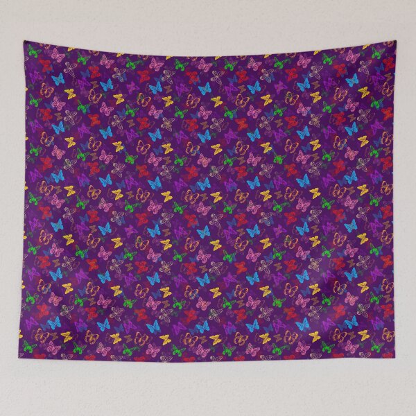Item preview, Colorful Butterfly Pattern Design - Purple  designed and sold by PatternTitan.