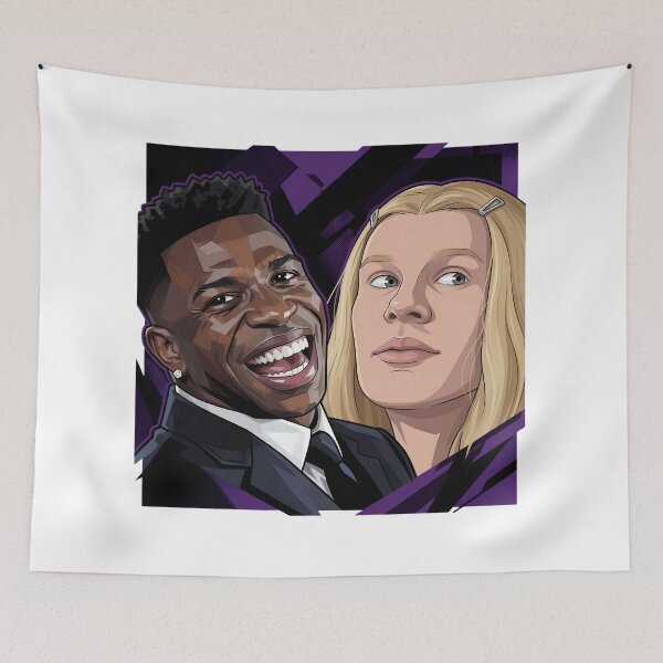 Item preview, Vini Jr. And Erling haaland White Chicks Meme designed and sold by YonizaStudio.
