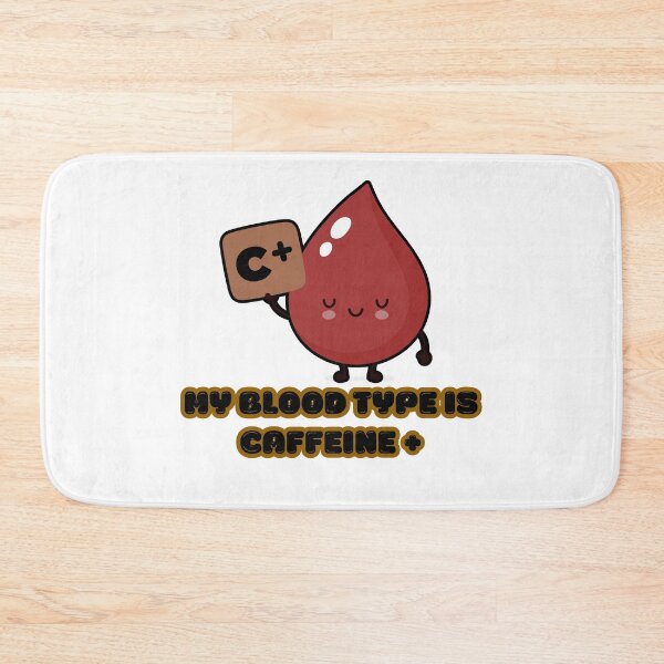Item preview, Coffee love My Blood Type Is Caffeine Positive Funny Coffee Lover Cute Kawaii Design designed and sold by Art IN Pack.