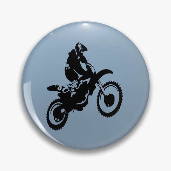 Item preview, Arte vectorial monocromático de moto de cross Moto X - Negro designed and sold by taiche.