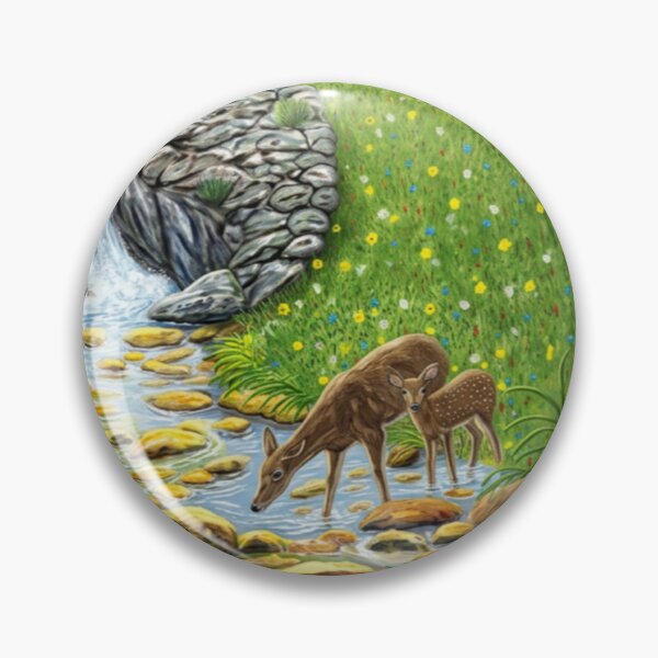 Item preview, Deer In The Forest At Dawn designed and sold by Artworks by Wilma.