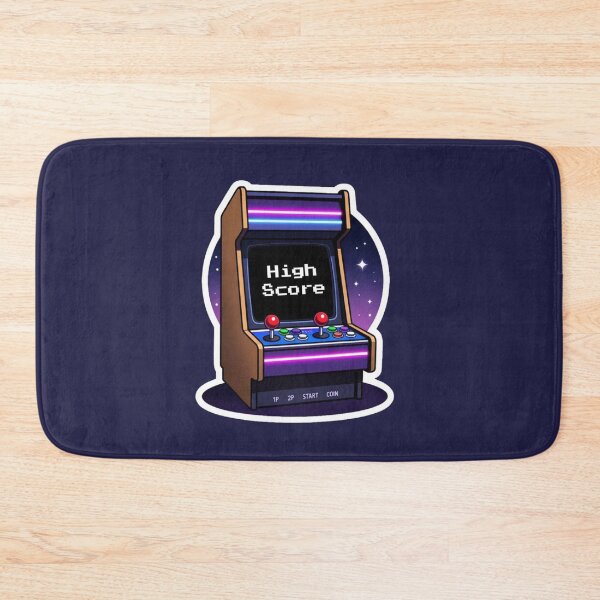 Item preview, Cosmic Retro Arcade Sticker - Wood Grain High Score Gaming Decal designed and sold by GeekStickerLab.