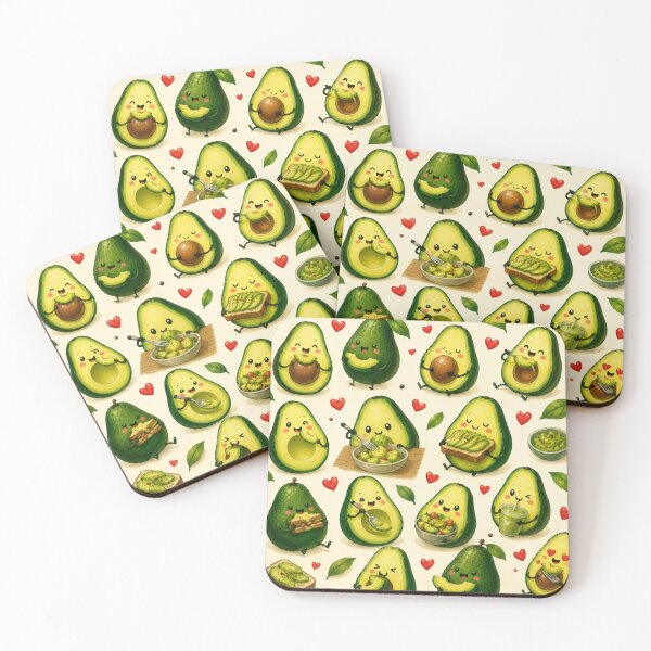 Item preview, Cute Avocado love Pattern  Seamless Pattern Fruit Print designed and sold by Aramdesing.