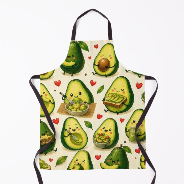 Item preview, Cute Avocado love Pattern  Seamless Pattern Fruit Print designed and sold by Aramdesing.