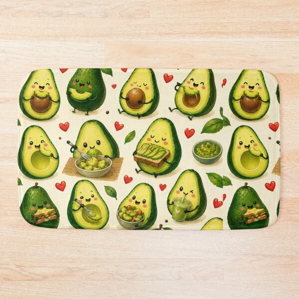Item preview, Cute Avocado love Pattern  Seamless Pattern Fruit Print designed and sold by Aramdesing.