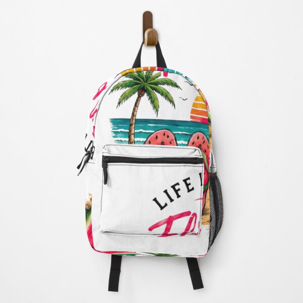 Item preview, Life Is Better in Flip Flops Summer Beach Watermelon Retro T-Shirt designed and sold by novaduman.