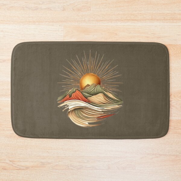Item preview, Elysium Echoes |  Mountain, Sun & Wave Icon 01 designed and sold by Shift-Bloom.