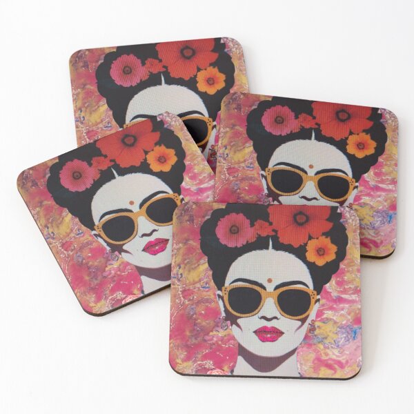Item preview, Frida in sunglasses designed and sold by NessArtByEwa.