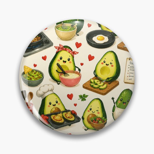 Item preview, Cute Avocado love Pattern  Seamless Pattern Fruit Print designed and sold by Aramdesing.