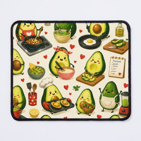 Item preview, Cute Avocado love Pattern  Seamless Pattern Fruit Print designed and sold by Aramdesing.
