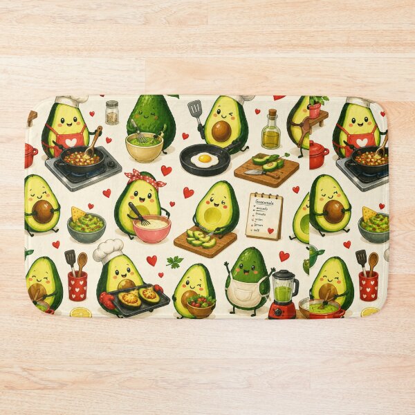 Item preview, Cute Avocado love Pattern  Seamless Pattern Fruit Print designed and sold by Aramdesing.