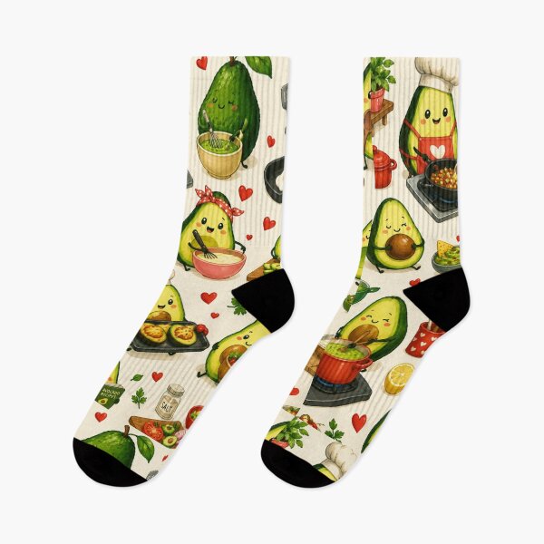 Item preview, Cute Avocado love Pattern  Seamless Pattern Fruit Print designed and sold by Aramdesing.
