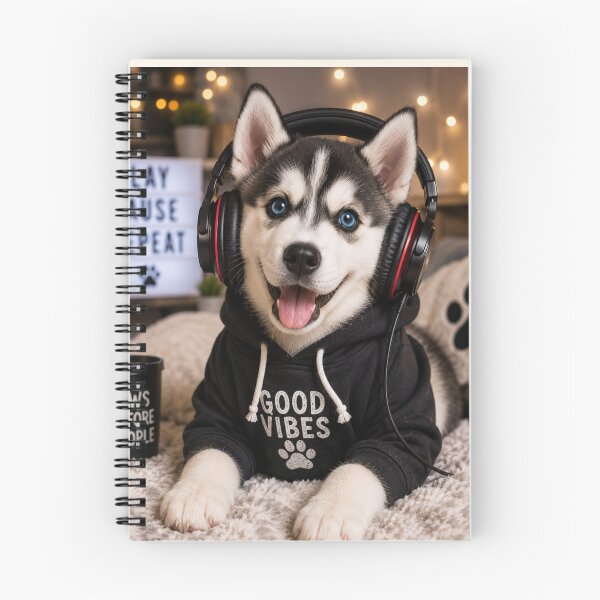 Item preview, Cool Gaming Husky Hoodie Portrait Design designed and sold by BagFactoryUK.