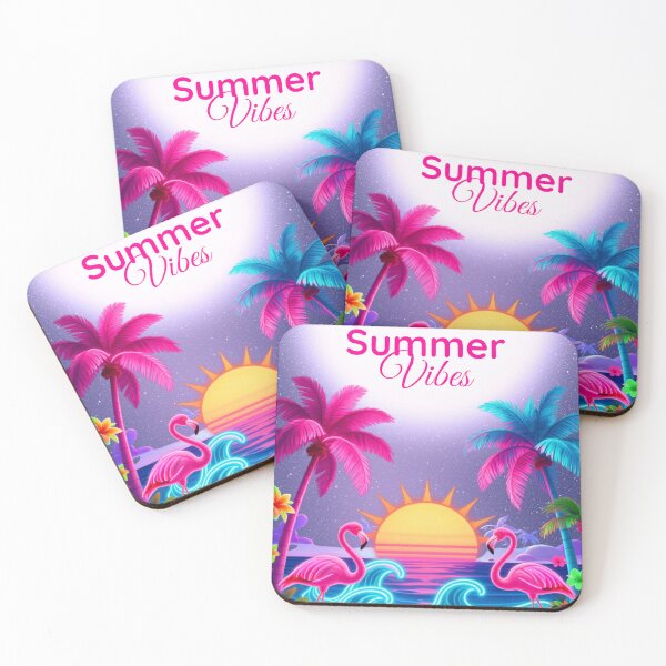 Item preview, "Summer Vibes - Tropical Neon Sunset" designed and sold by LIVSTUDIO16.
