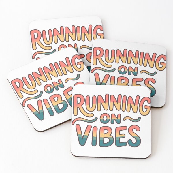 Item preview, Running On Vibes Retro 70s Typography designed and sold by axelpua.