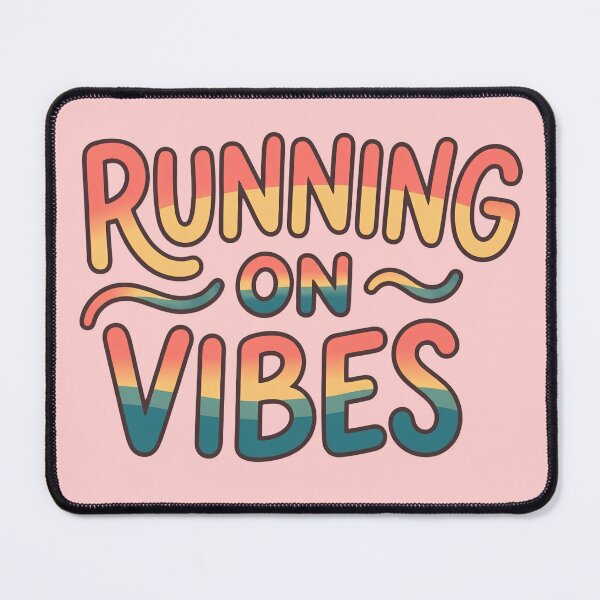 Item preview, Running On Vibes Retro 70s Typography designed and sold by axelpua.