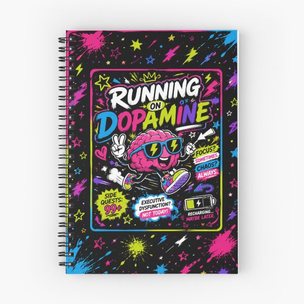 Item preview, Running on Dopamine | Neurodivergent Brain Humor | ADHD Funny Gift designed and sold by CollectionsJEm.