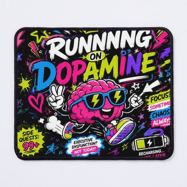 Item preview, Running on Dopamine | Neurodivergent Brain Humor | ADHD Funny Gift designed and sold by CollectionsJEm.