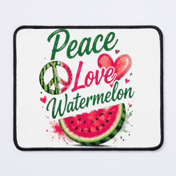 Item preview, Peace Love Watermelon Funny Summer Retro Beach Vacation T-Shirt designed and sold by novaduman.