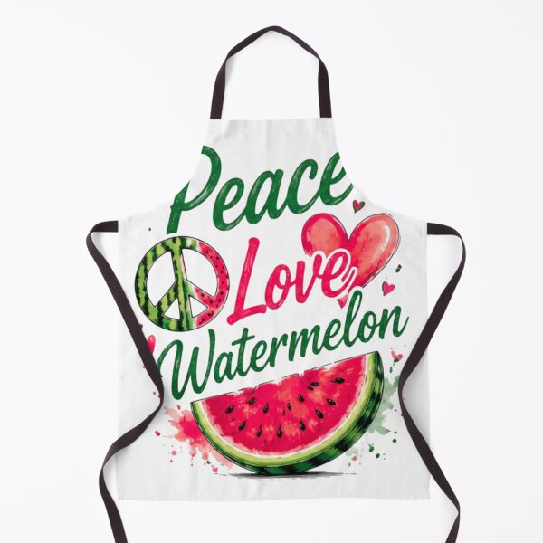 Item preview, Peace Love Watermelon Funny Summer Retro Beach Vacation T-Shirt designed and sold by novaduman.
