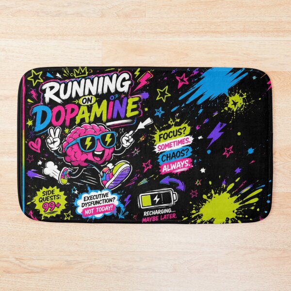 Item preview, Running on Dopamine | Neurodivergent Brain Humor | ADHD Funny Gift designed and sold by CollectionsJEm.