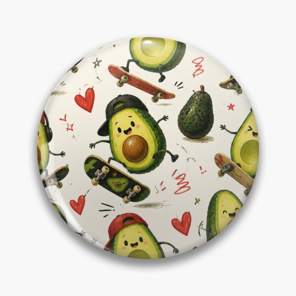 Item preview, Cute Avocado love Pattern  Seamless Pattern Fruit Print designed and sold by Aramdesing.